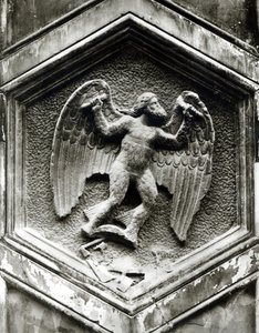 Daedalus, dekorativ relief från Campanile, Florens, c.1348-50 (marmor) (s/v foto) (se även 103681) av Andrea Pisano