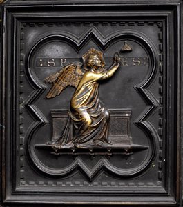 Hope, panel A i södra dörrarna till dopkapellet i San Giovanni, 1336 (brons)