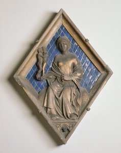 Venus, reliefbricka från Campanile (keramik och marmor)