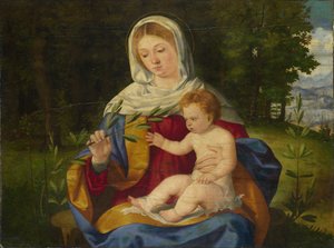 Jungfrun och barnet med ett olivskott, ca 1515