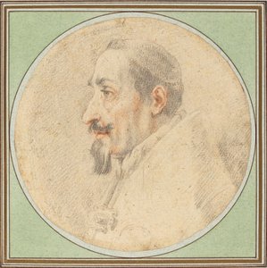 Påve Alexander VII Teckning av Andrea Sacchi