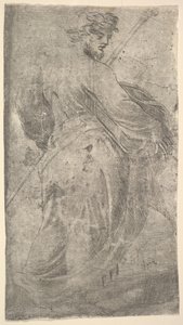 Saint James Major, en stav i sin vänstra hand, bok i sin högra, från 