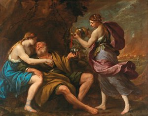 Lot och hans döttrar, 1650-talet.