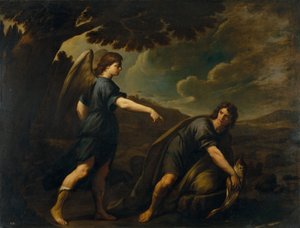 Ängeln och Tobias med fisken, ca. 1640