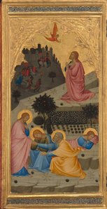 Scener från Kristi lidande: The Agony in the Garden [vänster panel], 1380-talet.