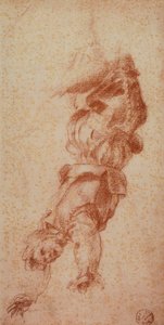 Onda figurer; teckning av Andrea del Sarto. Cabinet of Drawings and Prints, Uffizi Gallery, Florens av Andrea del Sarto