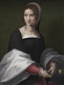 Porträtt av en kvinna av Andrea del Sarto