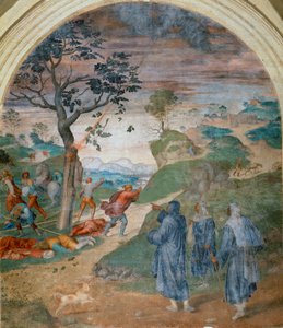 S. Filippo Benizzi straffar hädarna, 1509-1510 av Andrea del Sarto