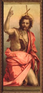 Johannes Döparen, St Agnes altartavla (målning, 1525-1528) av Andrea del Sarto