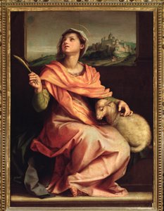 Santa Agnes of Rome, St. Agnes altartavla (målning, 1525-1528)