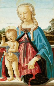 Jungfrun och barnet av Andrea del Verrocchio