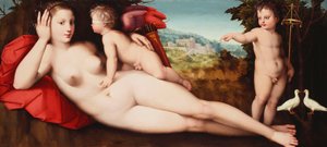 Venus med helig och profan kärlek, av Andrea di Alessandro Bresciano