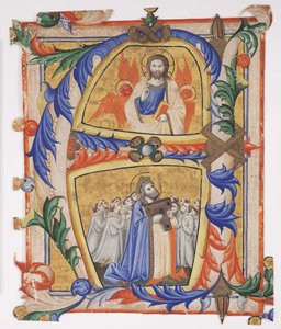 Kristus uppenbarade sig för David och en grupp kamaldolesiska munkar, 1390-1410
