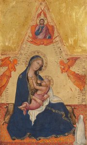 Ödmjukhetens Madonna, The Blessing Christ, Two Angels, and a Donor [framsidan]