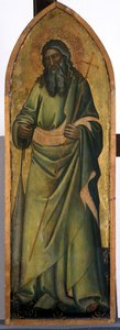 Aposteln Andreas, ca 1370 (tempera på poppelträ) av Andrea di Bonaiuto fl.1343 77 Andrea di Bonaiuto fl.1343 77