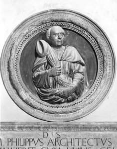 Byst av Filippo Brunelleschi (1377-1446) av Andrea di Lazzaro Cavalcanti
