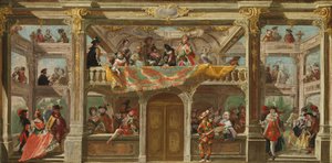En maskerad bal i Böhmen, ca. 1748. av Andreas Altomonte