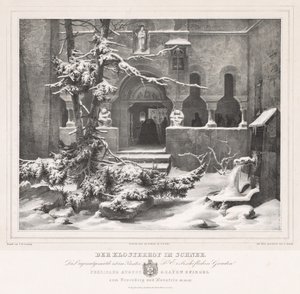 Kyrkogård med snö av Andreas Borum