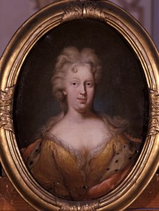 Porträtt av Friederike Elisabeth av Saxe-Marksuhl