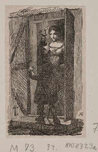 Illustration för "Barnmorskan och trollet" av Andreas Flinch