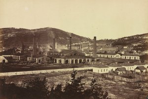 Järnbruk i Reschitza, ca. 1860. av Andreas Groll