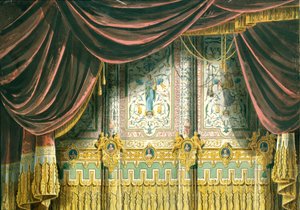 Skiss för ridån för Michael Theatre i Sankt Petersburg, 1852