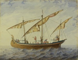 Scenografi för baletten Corsair av A. Adam, 1863