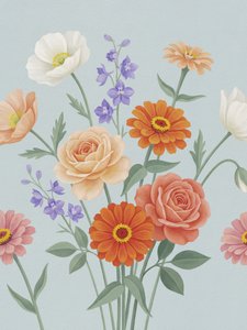 Färgglada blommor i trädgården av Andreas Magnusson