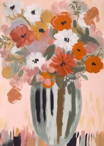 Målerisk blomsterbukett