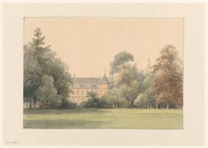 Utsikt över Oude Loo av Andreas Schelfhout
