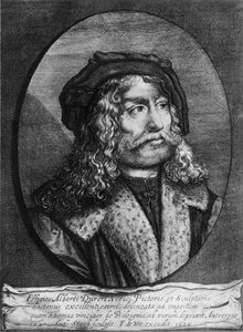 Porträtt av Albrecht Durer, 1629, 1936 av Andreas Stock