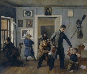 I skolan, 1854 av Andrei Andreyevich Popov