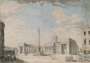 Kazankatedralen i Sankt Petersburg, ca. 1800 av Andrei Nikiforovich Voronikhin