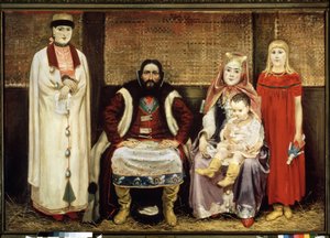 Köpmanssläkten på 1600-talet. Målning av Andrei Petrovich Ryabushkin (Riabutchkin) (1861-1904), olja på duk