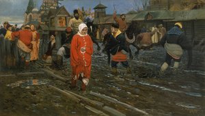 1600-talets Moskvagatan på en allmän helgdag, 1895