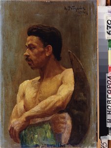 En rekryt. Målning av Andrei Petrovich Ryabushkin (Riabutchkin) (1861-1904), olja på duk av Andrei Petrovich Ryabushkin
