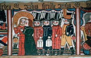Skildring av arresteringen av Kristus, 1800-talet av Andres Palsson