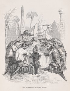 Vänner, den vise lägger sin ära i att äta gott från Scener från Privaten ..., ca. 1837-47.