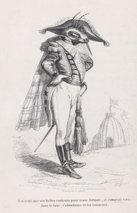 Han hade bara sina vackra färger... från Scener ur det privata och offentliga livet i..., ca. 1837-47.