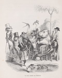 Tuileriernas vackra värld från scener ur det privata och offentliga livet i..., ca. 1837-47.