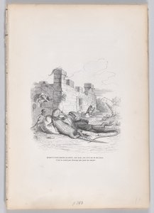 När han sov i solen... från Scener ur det privata och offentliga livet i ..., ca. 1837-47. av Andrew Best Leloir