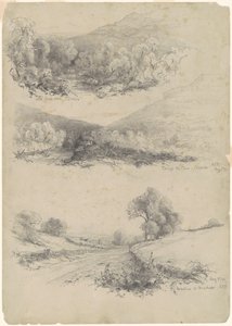 Kryddnejlika Road, Catskills; Genom kryddnejlikan—Catskills; och On the Road to Bracketts [recto]