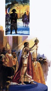 Kröningsscen och Napoleon av Andrew Howat