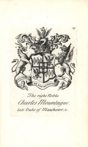 Vapen och vapen av den högra adelige Charles Edward Montagu