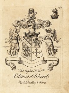 Vapensköld av höger hedervärda Edward Ward, 9th Baron Dudley, 4th Baron Ward