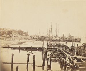 City Point, Virginia, ca 1861-1865 (albumintryck)