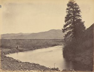 Teckning 43. Weber Valley, från Willhelmina Pass,1869 (foto) av Andrew Joseph Russell