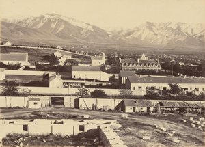 Plåt 45. Salt Lake City, från toppen av tabernaklet,1869 (foto) av Andrew Joseph Russell