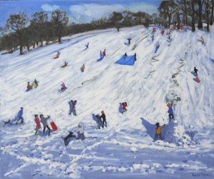 Stor snögubbe, Chatsworth, 2012, av Andrew Macara