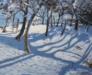 Winter, Ladmanlow, 2010 (olja på duk) av Andrew Macara